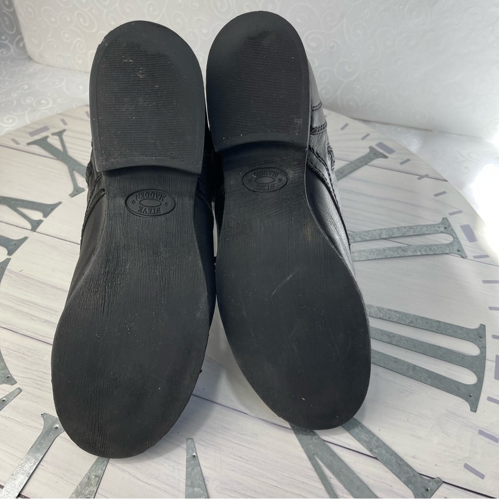 Steve Madden Black Combat Boots - Picture 10 of 14